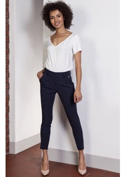 Spodnie cygaretki granat SD115 ze sklepu intimiti.pl w kategorii Spodnie damskie - zdjęcie 187872722