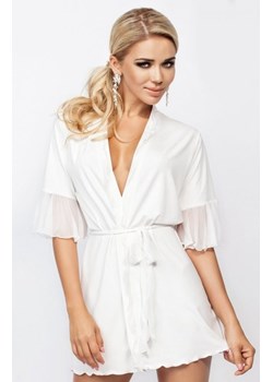 Dkaren Leda szlafrok ecru ze sklepu intimiti.pl w kategorii Szlafroki damskie - zdjęcie 187872724