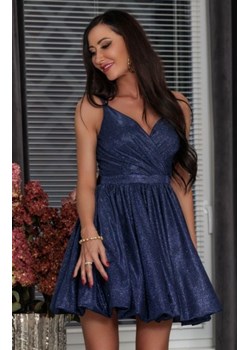 Elizabeth Nicole rozkloszowana mini sukienka disco granatowa ze sklepu intimiti.pl w kategorii Sukienki - zdjęcie 187872972