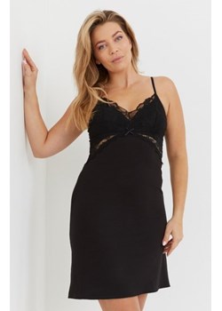 De Lafense Velar 739 czarna koszula damska ze sklepu intimiti.pl w kategorii Koszule nocne - zdjęcie 187873124