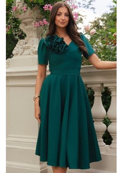 Elizabeth Rubi sukienka midi butelkowa zieleń ze sklepu intimiti.pl w kategorii Sukienki - zdjęcie 187873414