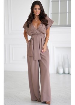 Bicotone elegancki kombinezon z zakrytymi ramionami cappucino ze sklepu intimiti.pl w kategorii Kombinezony damskie - zdjęcie 187873421