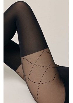 Rajstopy FABIA z imitacją pończoch i sznurowaniem ze sklepu intimiti.pl w kategorii Rajstopy - zdjęcie 187873442