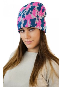 Kamea Ventura zimowa czapka moro turkusowa ze sklepu intimiti.pl w kategorii Czapki zimowe damskie - zdjęcie 187873582