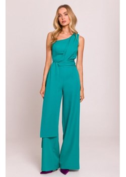 Moe kombinezon na jedno ramię turkusowy M845 ze sklepu intimiti.pl w kategorii Kombinezony damskie - zdjęcie 187873674