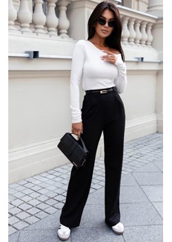 Ivon Darren szerokie spodnie z gumą w pasie czarne ze sklepu intimiti.pl w kategorii Spodnie damskie - zdjęcie 187873782