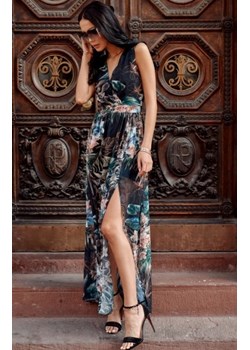 Szyfonowa długa sukienka letnia kolorowa 0209 R70 ze sklepu intimiti.pl w kategorii Sukienki - zdjęcie 187873843
