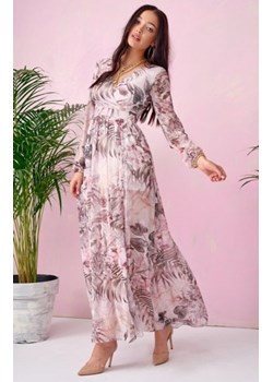 Długa sukienka w kwiaty 0219/U65 ze sklepu intimiti.pl w kategorii Sukienki - zdjęcie 187874154