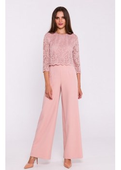 Stylove S381 kombinezon z koronkową górą pudrowy ze sklepu intimiti.pl w kategorii Kombinezony damskie - zdjęcie 187874262