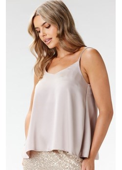 Awama A693 satynowy top na ramiączkach beż ze sklepu intimiti.pl w kategorii Bluzki damskie - zdjęcie 187874272