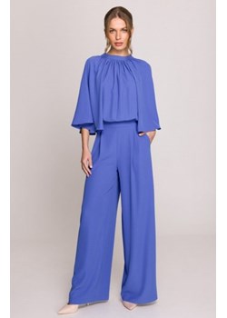 Stylove S397 kombinezon z szerokimi rękawami i wiązaniem niebieski ze sklepu intimiti.pl w kategorii Kombinezony damskie - zdjęcie 187874680