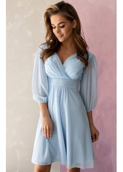 Nifiko Maja szyfonowa sukienka błękitna ze sklepu intimiti.pl w kategorii Sukienki - zdjęcie 187875444