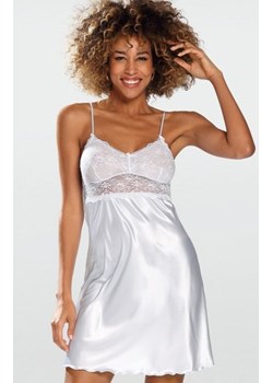 Dkaren Tora satynowa koszulka nocna biała ze sklepu intimiti.pl w kategorii Koszule nocne - zdjęcie 187875513
