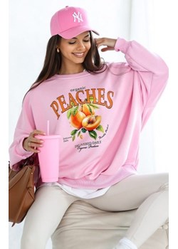 Ocieplana bluza damska peaches różowa ze sklepu intimiti.pl w kategorii Bluzy damskie - zdjęcie 187875561