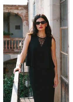 Stylove S422 sukienka ze wstawką z koronki czarna ze sklepu intimiti.pl w kategorii Sukienki - zdjęcie 187875571