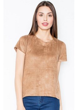 Figl M458 bluzka brązowa ze sklepu intimiti.pl w kategorii Bluzki damskie - zdjęcie 187875623
