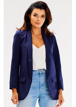 Awama A621 żakiet damski granatowy ze sklepu intimiti.pl w kategorii Marynarki damskie - zdjęcie 187876331