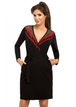 Donna Szlafrok Jasmine Black ze sklepu intimiti.pl w kategorii Szlafroki damskie - zdjęcie 187876390