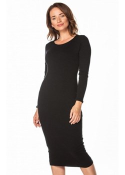 Tessita T365 dopasowana sukienka maxi czarna ze sklepu intimiti.pl w kategorii Sukienki - zdjęcie 187876391