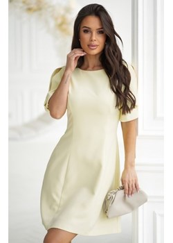Bicotone elegancka sukienka A-line 326 cytrynowy ze sklepu intimiti.pl w kategorii Sukienki - zdjęcie 187876423