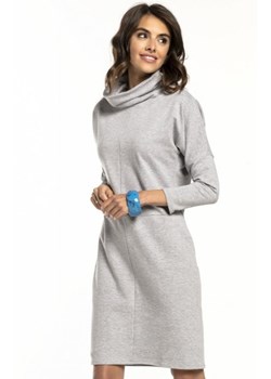 Tessita T290 sukienka z golfem szara ze sklepu intimiti.pl w kategorii Sukienki - zdjęcie 187876640