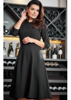 Awama A594 czarna sukienka rozkloszowana ze sklepu intimiti.pl w kategorii Sukienki - zdjęcie 187876774