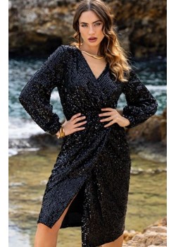 Awama A699 cekinowa sukienka midi ze sklepu intimiti.pl w kategorii Sukienki - zdjęcie 187876851