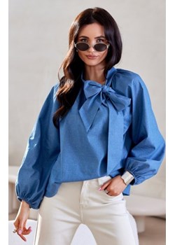 *Gigi bluzka loose fit z wiązaniem przy dekolcie ze sklepu intimiti.pl w kategorii Koszule damskie - zdjęcie 187876861