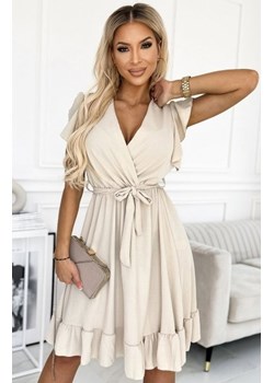 Numoco 455-1 CORNELIA sukienka z falbanką, dekoltem i wiązaniem ze sklepu intimiti.pl w kategorii Sukienki - zdjęcie 187877043