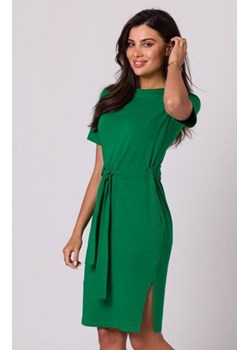 Bewear B263 dzienna bawełniana sukienka zielona ze sklepu intimiti.pl w kategorii Sukienki - zdjęcie 187877173