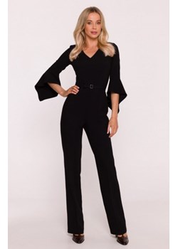 Stylove S416 kombinezon z rękawami z falbaną czarny ze sklepu intimiti.pl w kategorii Kombinezony damskie - zdjęcie 187877331