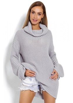 PeekaBoo 70012 gruby sweter golf szary ze sklepu intimiti.pl w kategorii Swetry damskie - zdjęcie 187877492