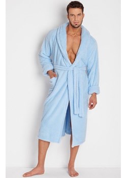 Dkaren 130 szlafrok męski błękitny ze sklepu intimiti.pl w kategorii Szlafroki męskie - zdjęcie 187877540