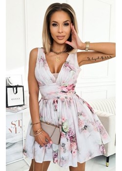 Dziewczęca rozkloszowana sukienka w kwiaty 241-04 ze sklepu intimiti.pl w kategorii Sukienki - zdjęcie 187877550