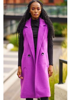 Długa kamizelka damska fioletowa ze sklepu intimiti.pl w kategorii Kamizelki damskie - zdjęcie 187877624