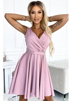 Numoco 478-2 MAYA sukienka z dłuższym tyłem, dekoltem i paskiem ze sklepu intimiti.pl w kategorii Sukienki - zdjęcie 187877630