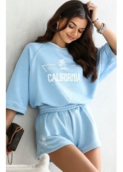 Dwuczęściowy komplet damski California błękitny ze sklepu intimiti.pl w kategorii Dresy damskie - zdjęcie 187877811