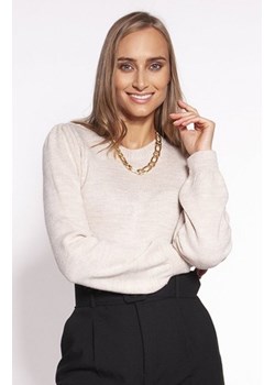 MKM SWE268 klasyczny sweterek damski beżowy ze sklepu intimiti.pl w kategorii Swetry damskie - zdjęcie 187878012