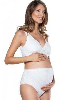 Italian Fashion Mama Maxi figi ciążowe białe ze sklepu intimiti.pl w kategorii Majtki damskie - zdjęcie 187878071