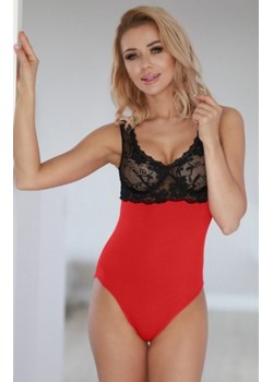 Kalimo dopasowane body damskie czerwone Luzon ze sklepu intimiti.pl w kategorii Body damskie - zdjęcie 187878174