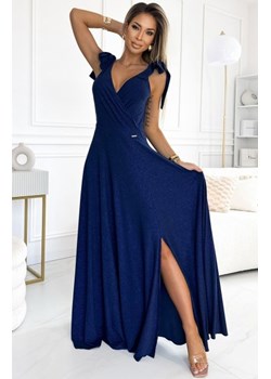 Numoco 405-5 ELENA długa suknia z dekoltem i wiązaniami na ramionach ze sklepu intimiti.pl w kategorii Sukienki - zdjęcie 187878253