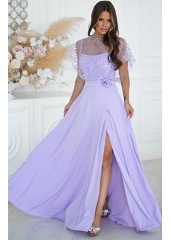 Bicotone długa sukienka z cekinowym bolerkiem lila ze sklepu intimiti.pl w kategorii Sukienki - zdjęcie 187878513