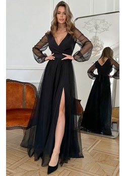 Bicotone szyfonowa sukienka maxi z długim rękawem 302-06 ze sklepu intimiti.pl w kategorii Sukienki - zdjęcie 187878631