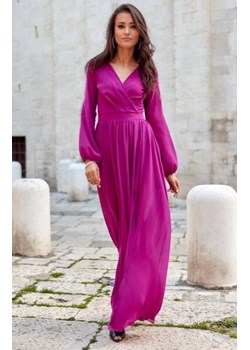 Wieczorowa sukienka maxi różowa 0257 ze sklepu intimiti.pl w kategorii Sukienki - zdjęcie 187878700