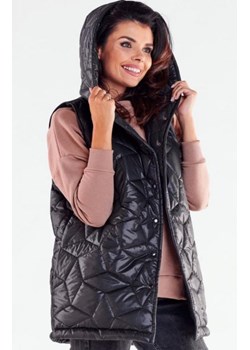 Pikowana kamizelka z kapturem A539 ze sklepu intimiti.pl w kategorii Kamizelki damskie - zdjęcie 187878764