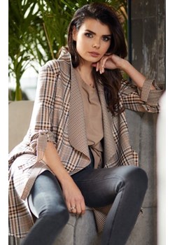Oversizowa narzutka w kratę A366 ze sklepu intimiti.pl w kategorii Marynarki damskie - zdjęcie 187878772