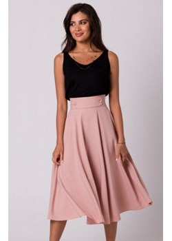 Bewear B265 spódnica midi rozkloszowana różowa ze sklepu intimiti.pl w kategorii Spódnice - zdjęcie 187878794