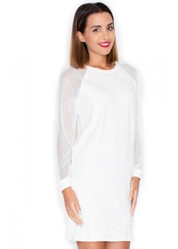 Katrus K332 sukienka ecru ze sklepu intimiti.pl w kategorii Sukienki - zdjęcie 187878860