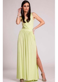 Wieczorowa sukienka z brokatem pistacjowa 224 ze sklepu intimiti.pl w kategorii Sukienki - zdjęcie 187878863