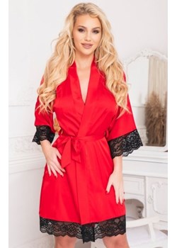Kalimo Sumi satynowy szlafrok damski czerwony ze sklepu intimiti.pl w kategorii Szlafroki damskie - zdjęcie 187878910